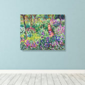 Claude Monet - De tuin van de kunstenaar in Givern Canvas Afdruk (Insitu (Houten vloer))