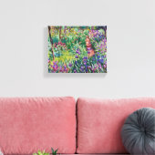 Claude Monet - De tuin van de kunstenaar in Givern Canvas Afdruk (Insitu (Woonkamer))
