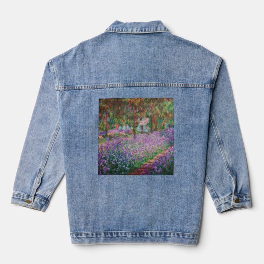 Claude Monet - De tuin van de kunstenaar in Givern Denim Jacket (Achterkant)