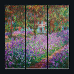Claude Monet - De tuin van de kunstenaar in Givern Drieluik<br><div class="desc">The Artists Garden at Giverny / Le Jardin de l'artiste a Giverny - Claude Monet,  1900</div>