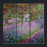 Claude Monet - De tuin van de kunstenaar in Givern Drieluik<br><div class="desc">The Artists Garden at Giverny / Le Jardin de l'artiste a Giverny - Claude Monet,  1900</div>
