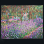 Claude Monet - De tuin van de kunstenaar in Givern Fleece Deken<br><div class="desc">The Artists Garden at Giverny / Le Jardin de l'artiste a Giverny - Claude Monet,  1900</div>