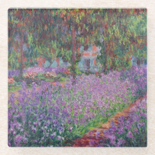 Claude Monet De tuin van de kunstenaar in Givern Glazen Onderzetter