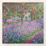 Claude Monet - De tuin van de kunstenaar in Givern Glazen Onderzetter<br><div class="desc">The Artists Garden at Giverny / Le Jardin de l'artiste a Giverny - Claude Monet,  1900</div>