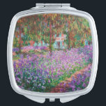 Claude Monet - De tuin van de kunstenaar in Givern Handtas Spiegeltje<br><div class="desc">The Artists Garden at Giverny / Le Jardin de l'artiste a Giverny - Claude Monet,  1900</div>