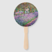 Claude Monet - De tuin van de kunstenaar in Givern Handwaaier (Voorkant)