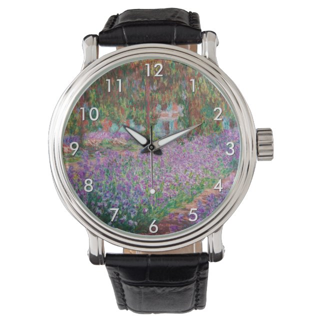 Claude Monet - De tuin van de kunstenaar in Givern Horloge (Voorkant)
