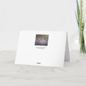 Claude Monet - De tuin van de kunstenaar in Givern Kaart (Achterkant)