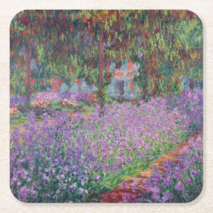 Claude Monet De tuin van de kunstenaar in Givern Kartonnen Onderzetters