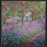 Claude Monet - De tuin van de kunstenaar in Givern Katoenen Servet<br><div class="desc">The Artists Garden at Giverny / Le Jardin de l'artiste a Giverny - Claude Monet,  1900</div>