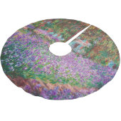 Claude Monet - De tuin van de kunstenaar in Givern Kerstboom Rok (Gekanteld)