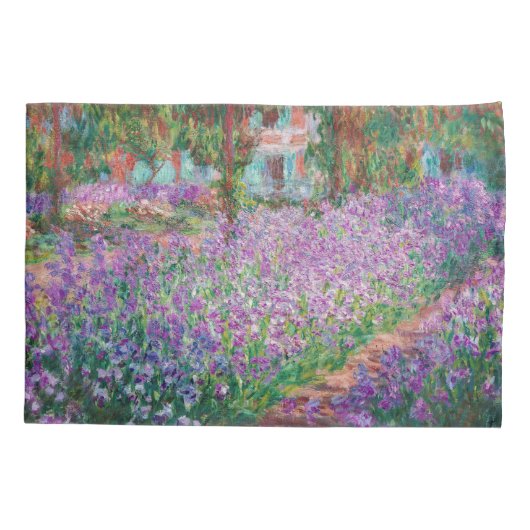 Claude Monet - De tuin van de kunstenaar in Givern Kussensloop (Achterkant)