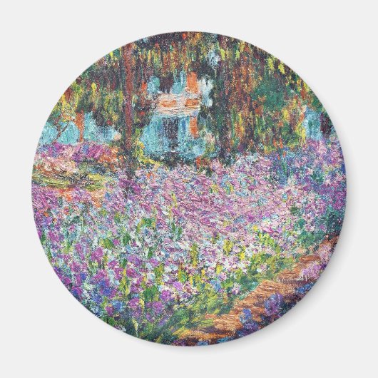 Claude Monet - De tuin van de kunstenaar in Givern Magneet (Voorkant)