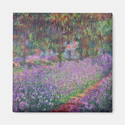Claude Monet | De tuin van de kunstenaar in Givern Magneet (Voorkant)