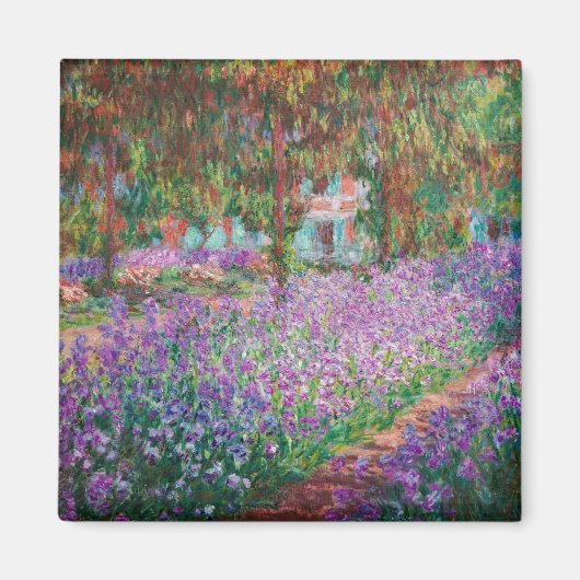 Claude Monet - De tuin van de kunstenaar in Givern Magneet (Voorkant)