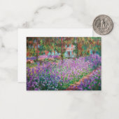 Claude Monet - De tuin van de kunstenaar in Givern Notitiekaartje (Voorkant / Achterkant in situ)