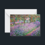 Claude Monet - De tuin van de kunstenaar in Givern Notitiekaartje<br><div class="desc">De tuin van de kunstenaar in Giverny / Le Jardin de l'artiste a Giverny - Claude Monet,  1900</div>