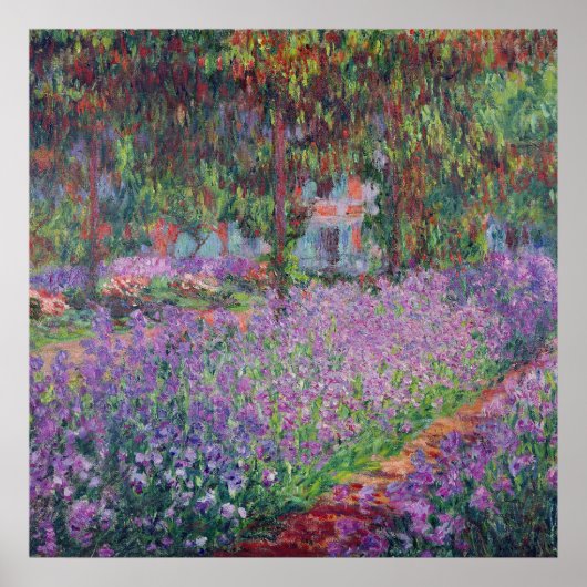 Claude Monet | De tuin van de kunstenaar in Givern Poster (Voorkant)