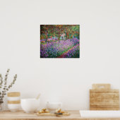 Claude Monet - De tuin van de kunstenaar in Givern Poster (Keuken)