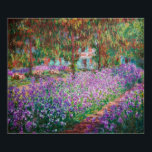Claude Monet - De tuin van de kunstenaar in Givern Poster<br><div class="desc">The Artists Garden at Giverny / Le Jardin de l'artiste a Giverny - Claude Monet,  1900</div>
