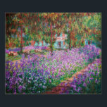 Claude Monet - De tuin van de kunstenaar in Givern Poster<br><div class="desc">The Artists Garden at Giverny / Le Jardin de l'artiste a Giverny - Claude Monet,  1900</div>