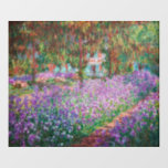 Claude Monet - De tuin van de kunstenaar in Givern Raamsticker<br><div class="desc">The Artists Garden at Giverny / Le Jardin de l'artiste a Giverny - Claude Monet,  1900</div>