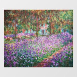 Claude Monet - De tuin van de kunstenaar in Givern Raamsticker