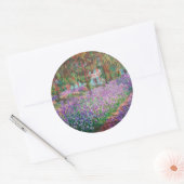 Claude Monet - De tuin van de kunstenaar in Givern Ronde Sticker (Envelop)