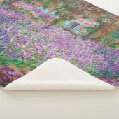 Claude Monet - De tuin van de kunstenaar in Givern Sherpa Deken (3/4)