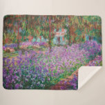Claude Monet - De tuin van de kunstenaar in Givern Sherpa Deken<br><div class="desc">The Artists Garden at Giverny / Le Jardin de l'artiste a Giverny - Claude Monet,  1900</div>