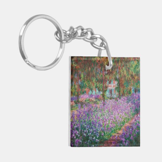 Claude Monet - De tuin van de kunstenaar in Givern Sleutelhanger (Voorkant Links)