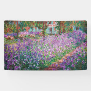 Claude Monet - De tuin van de kunstenaar in Givern Spandoek