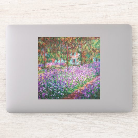Claude Monet - De tuin van de kunstenaar in Givern Sticker (Computer)