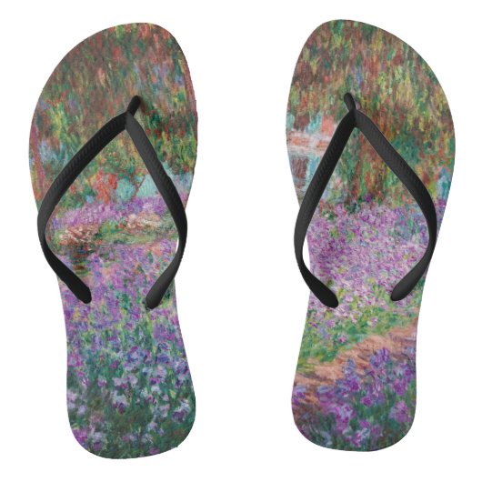 Claude Monet - De tuin van de kunstenaar in Givern Teenslippers (Voetbed)