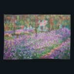 Claude Monet - De tuin van de kunstenaar in Givern Theedoek<br><div class="desc">The Artists Garden at Giverny / Le Jardin de l'artiste a Giverny - Claude Monet,  1900</div>