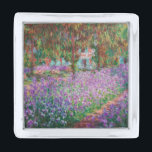 Claude Monet - De tuin van de kunstenaar in Givern Verzilverde Reverspeld<br><div class="desc">The Artists Garden at Giverny / Le Jardin de l'artiste a Giverny - Claude Monet,  1900</div>