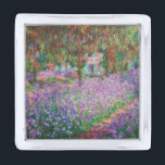 Claude Monet - De tuin van de kunstenaar in Givern Verzilverde Reverspeld<br><div class="desc">The Artists Garden at Giverny / Le Jardin de l'artiste a Giverny - Claude Monet,  1900</div>