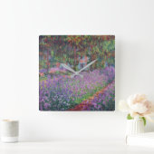 Claude Monet | De tuin van de kunstenaar in Givern Vierkante Klok (Huis)