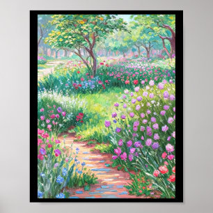 Claude Monet De Tuin Van De Kunstenaar In Giverny Poster