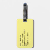 Claude Monet - De tuin van de kunstenaar in Vetheu Bagagelabel (Achterkant verticaal)