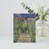 Claude Monet | De tuin van de kunstenaar in Vetheu Briefkaart (Staand voorkant)