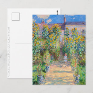 Claude Monet - De tuin van de kunstenaar in Vetheu Briefkaart