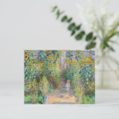 Claude Monet - De tuin van de kunstenaar in Vetheu Briefkaart (Staand voorkant)