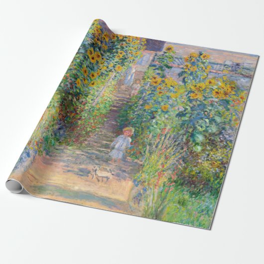 Claude Monet - De tuin van de kunstenaar in Vetheu Cadeaupapier (Uitgerold)