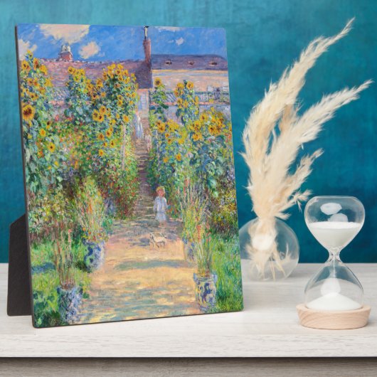 Claude Monet - De tuin van de kunstenaar in Vetheu Fotoplaat (Zijkant)