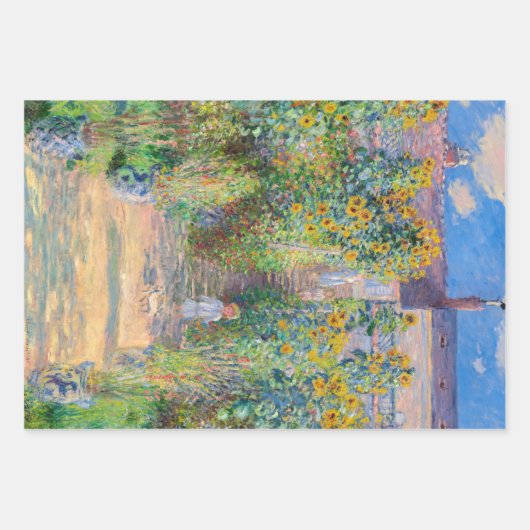 Claude Monet - De tuin van de kunstenaar in Vetheu Inpakpapier Vel (Voorkant)