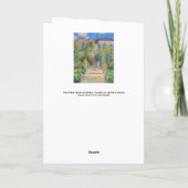 Claude Monet - De tuin van de kunstenaar in Vetheu Kaart (Achterkant)