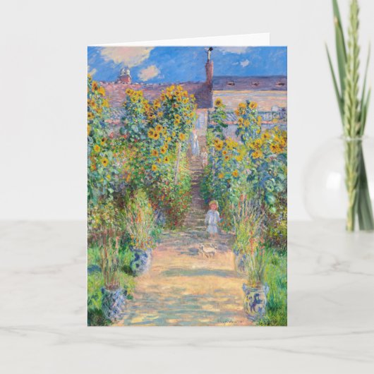 Claude Monet - De tuin van de kunstenaar in Vetheu Kaart (Voorkant)