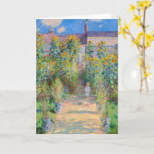Claude Monet - De tuin van de kunstenaar in Vetheu Kaart (Gele Bloem)