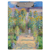 Claude Monet - De tuin van de kunstenaar in Vetheu Klembord (Voorkant)